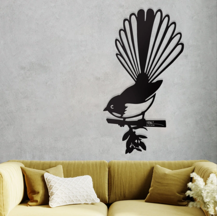 PĪWAKAWAKA BIG BIRD WALL SCULPTURE