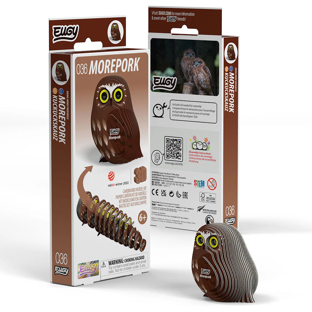 EUGY Ruru | Morepork 3D Model Kit