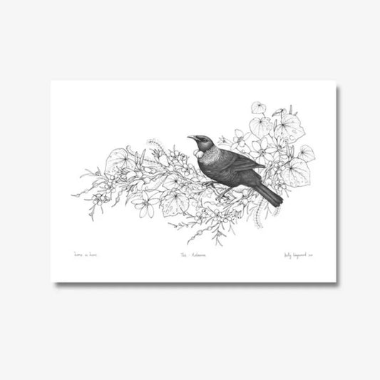 Katy Hayward Print - Home is here - Tūī