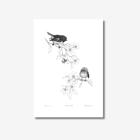 Katy Hayward Print - So This Is Love - Miromiro/Tomtit