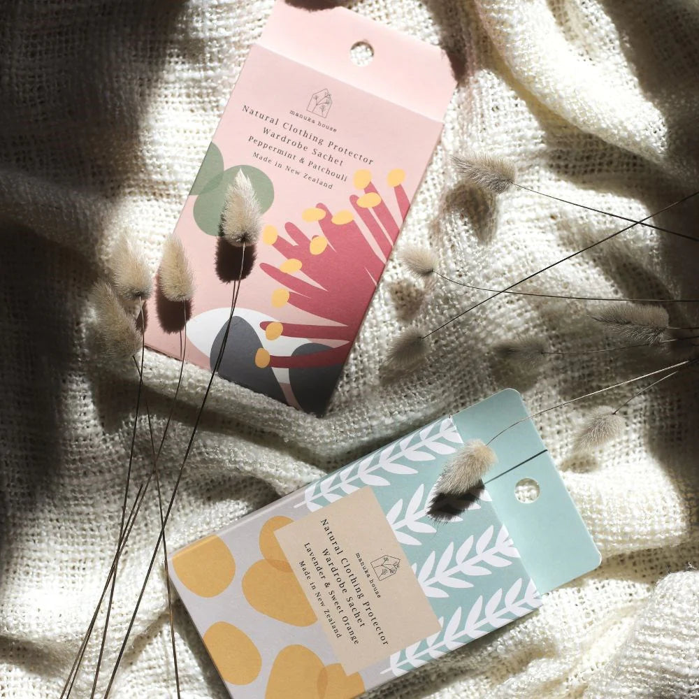 Manuka House Contemporary Wardrobe Sachet - Cedarwood, Clove Bud & Bay