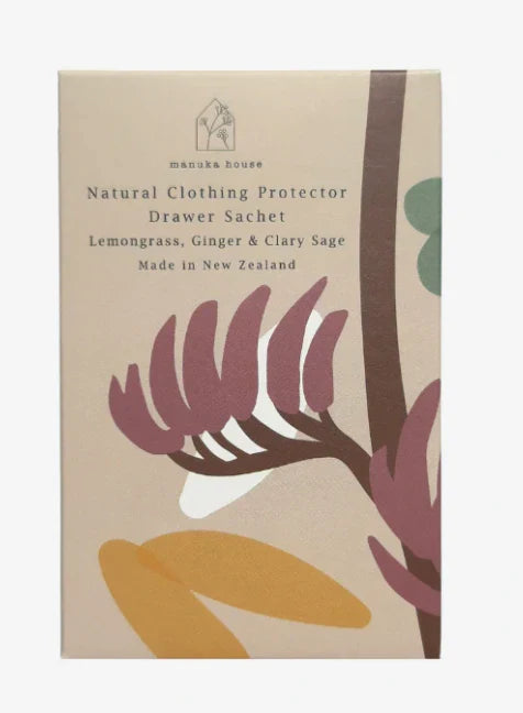 Manuka House Native Drawer Sachet - Lemongrass, Ginger & Clary Sage