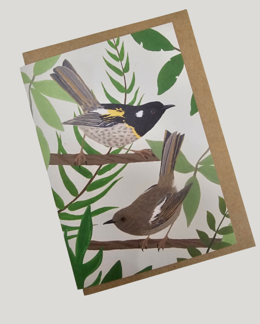 Stitchbird NZ Bird Greeting Card
