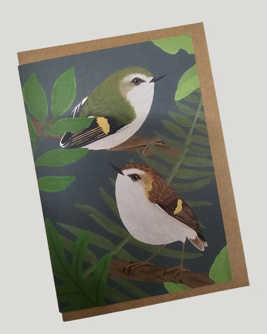 Rock Wren NZ Bird Greeting Card