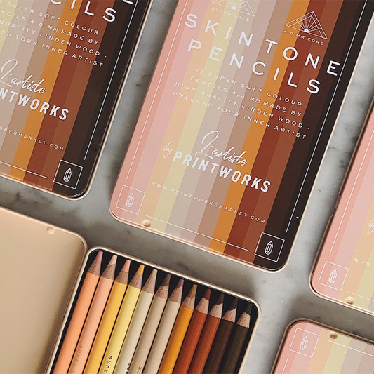 Printworks Skin Tone Colour Pencils – Set of 12