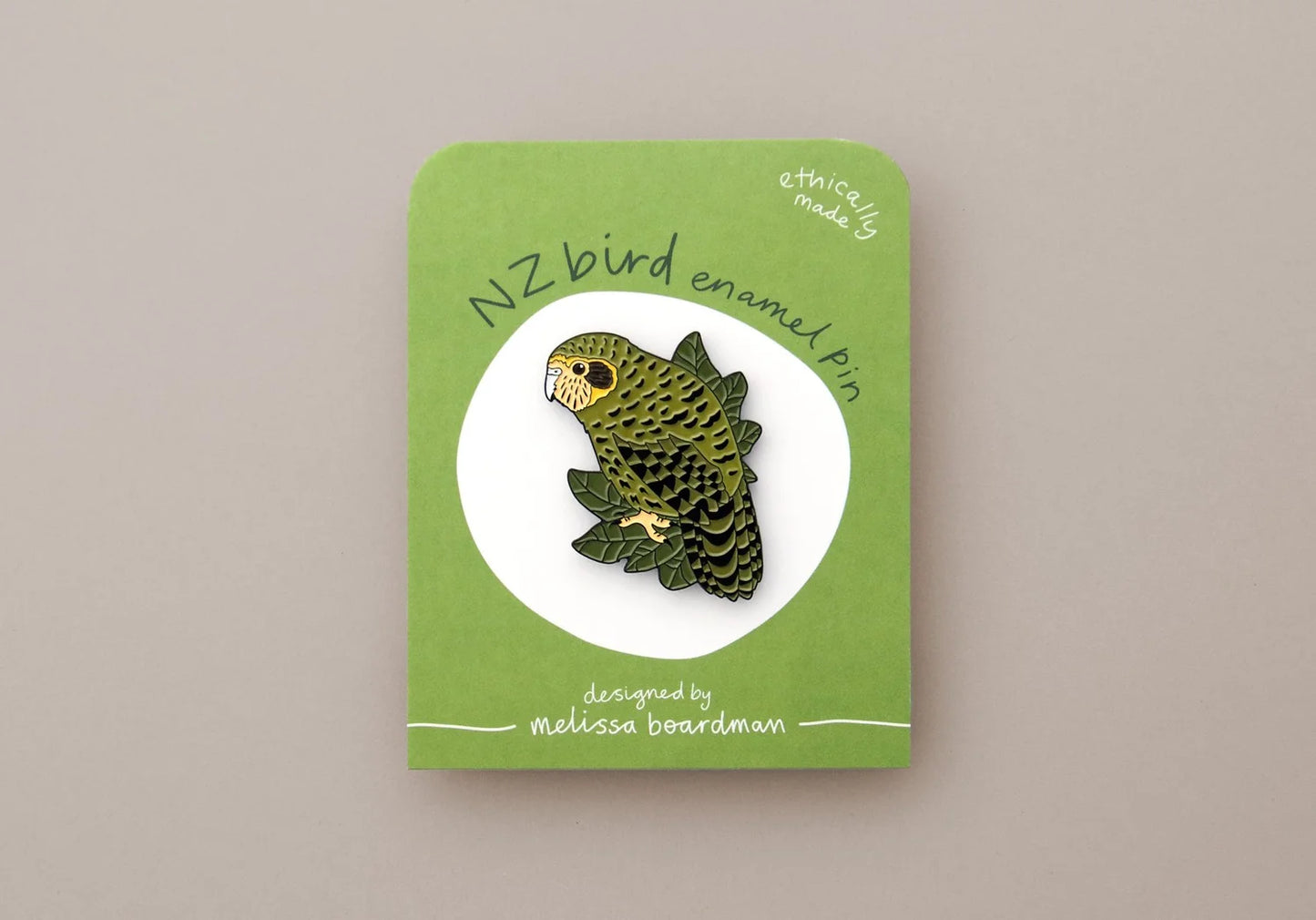 Enamel Pin - Kākāpō