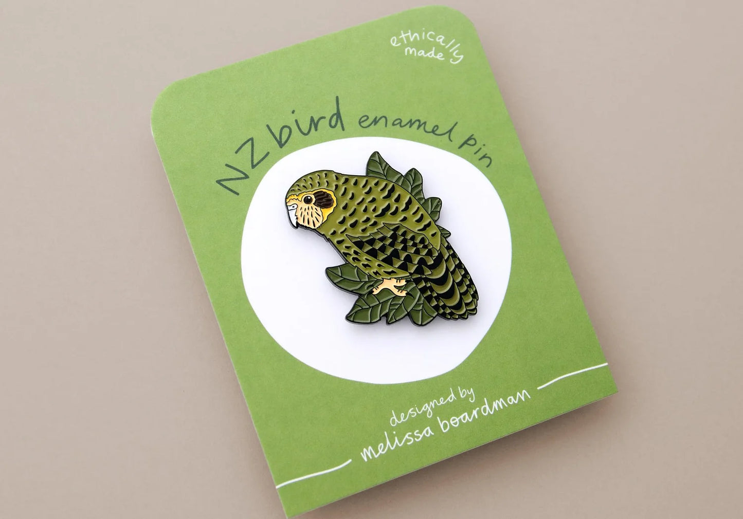 Enamel Pin - Kākāpō